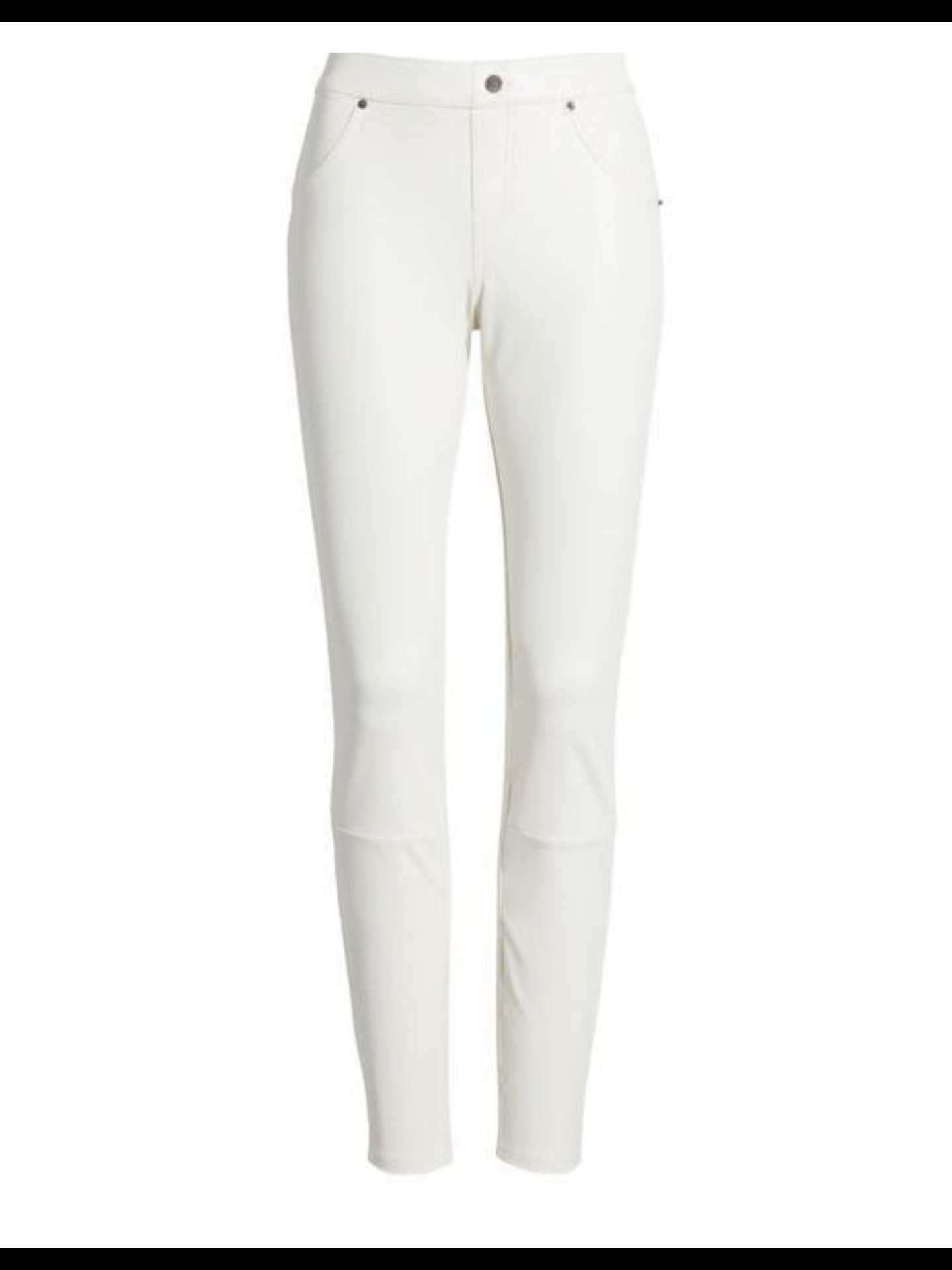 Women’s Slim Fit White Stretch Pants